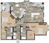 Two bedroom floor plan